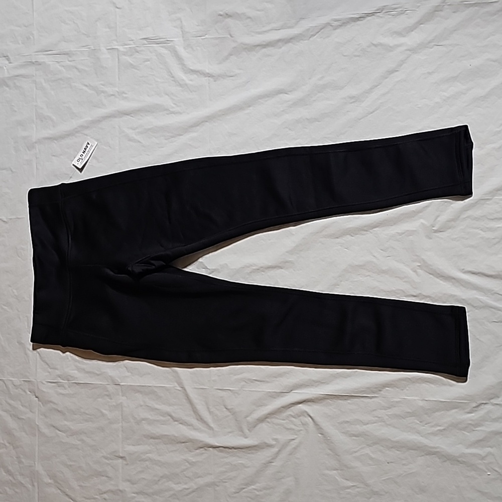 Old Navy Black High-Waisted UltraCoze Performance Leggings for Girls Size XL New